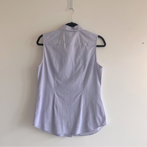 Banana Republic Sleeveless Riley Shirt with Scalloped Edge - Picture 3 of 3